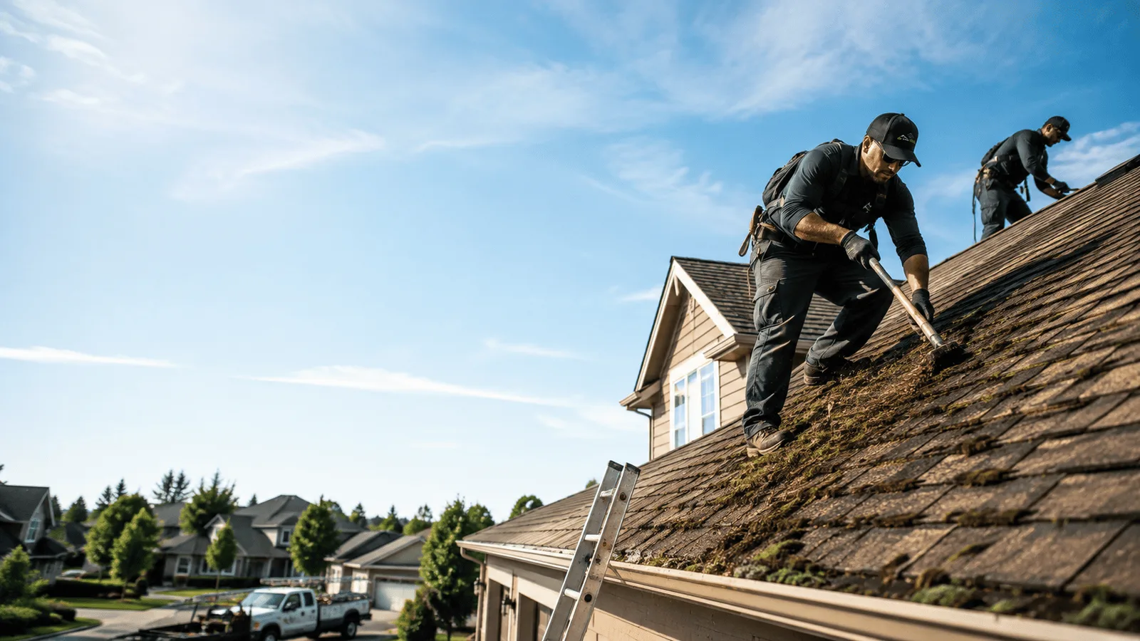 Roof Moss Removal in Delton, MI near me